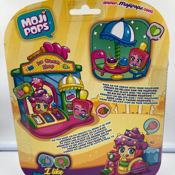 Moji Pops I Like Ice Cream Exclusive Moji Faces Figurines Accessories Mini Toys - Picture 2 of 2